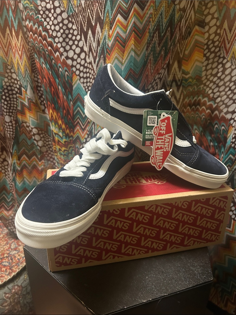 Vans Old Skool Suede Black and White Low-Top Sneakers